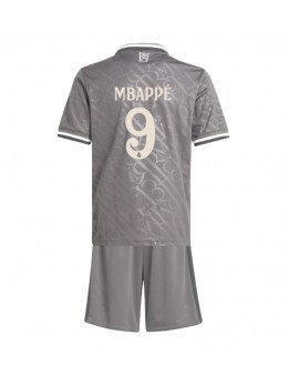 Real Madrid Kylian Mbappe #9 Replika Tredje Kläder Barn 2024-25 Kortärmad (+ byxor)